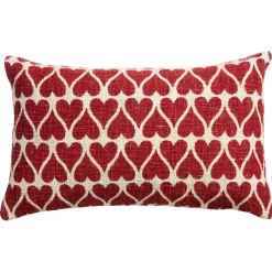 Kussen Bondy Hart Rood 30x50 cm