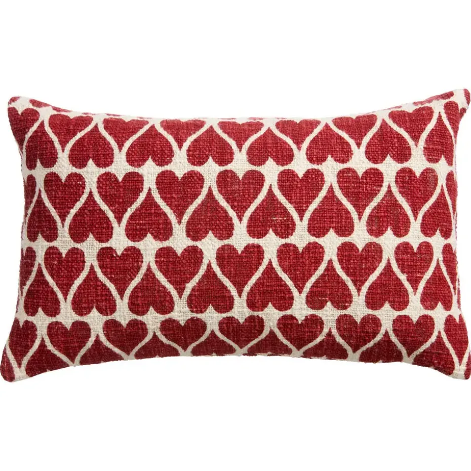Kussen Bondy Hart Rood 30x50 cm