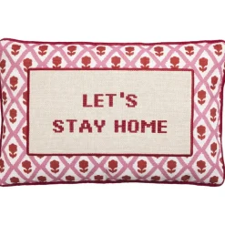 Kussen Lets Stay Home 25x40 cm