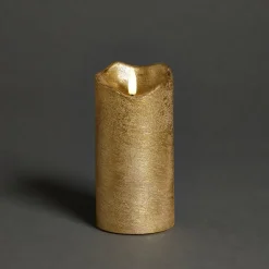 LED Kaars Beige - 7,5x15 cm