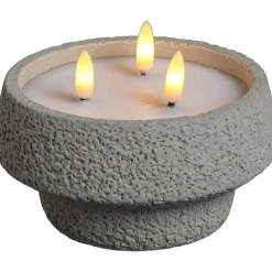 LED Kaars Cement Structuur Grijs