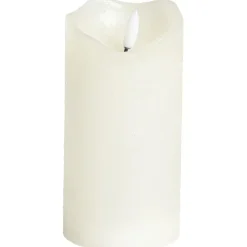 LED Kaars Ivoor - 7,5x15 cm