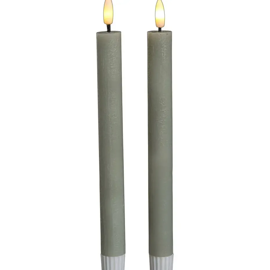 LED Kaars Sage - 2 Stuks