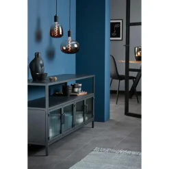 Led Xxl lamp 22x22,5 cm Bruin E27 Dimbaar