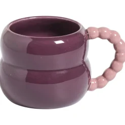 Mok Met Oor Beads Paars/Roze 300ml