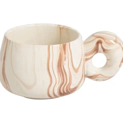 Mok Met Oor Bumper Marble Roze 300ml