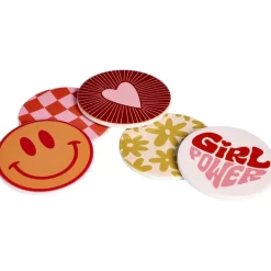 Onderzetters Funky Multicolor - 5 Stuks