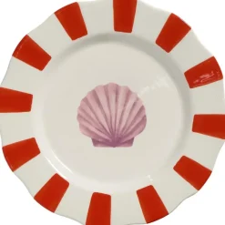 Ontbijtbord Maritiem Schelp Oranje - ⌀21 cm