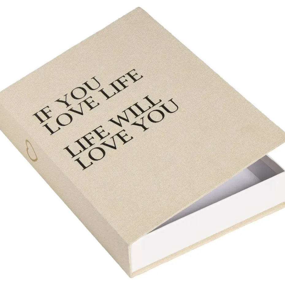 Opbergboek Love Life Beige