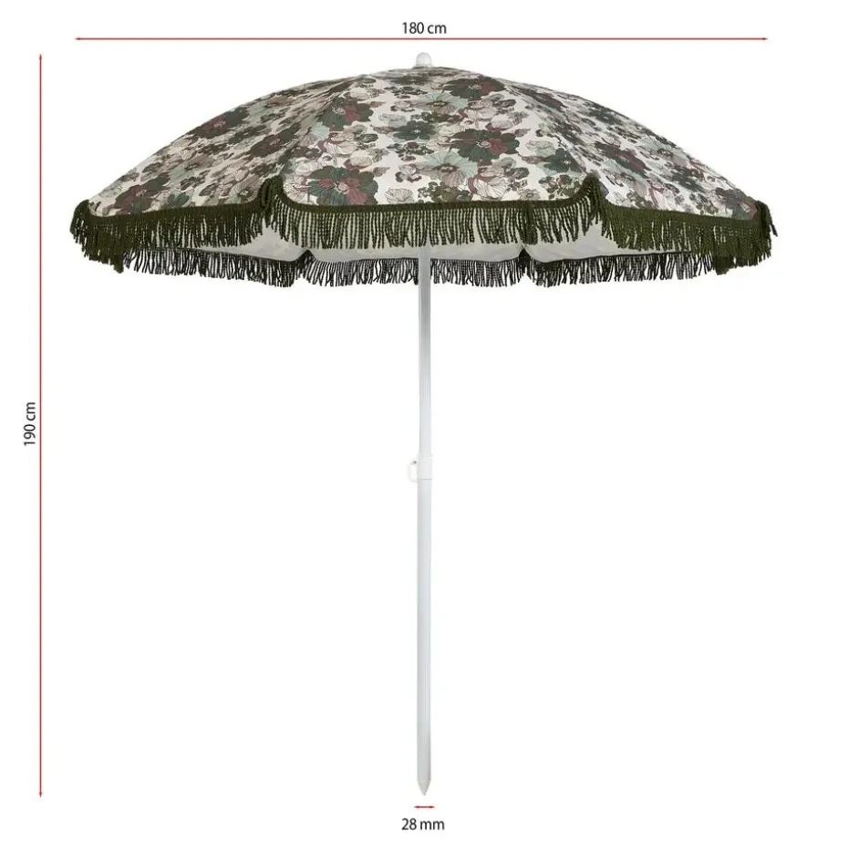 Parasol Flower Fringes Groen