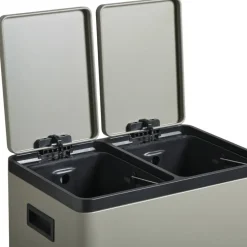 Pedaalemmer Duo 60 Liter Beige/Groen