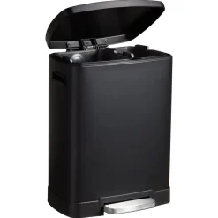 Pedaalemmer Duo 40 Liter Mat Zwart