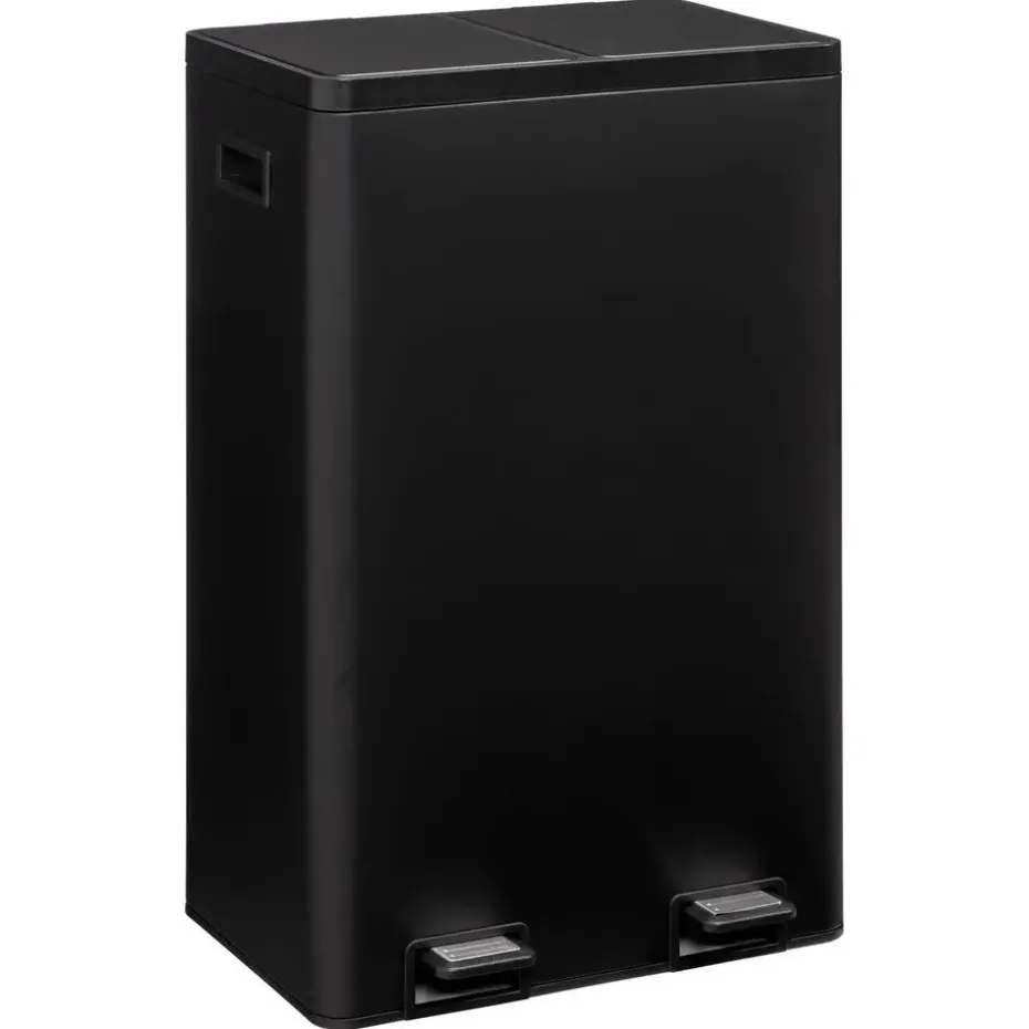 Pedaalemmer Duo 60 Liter Zwart