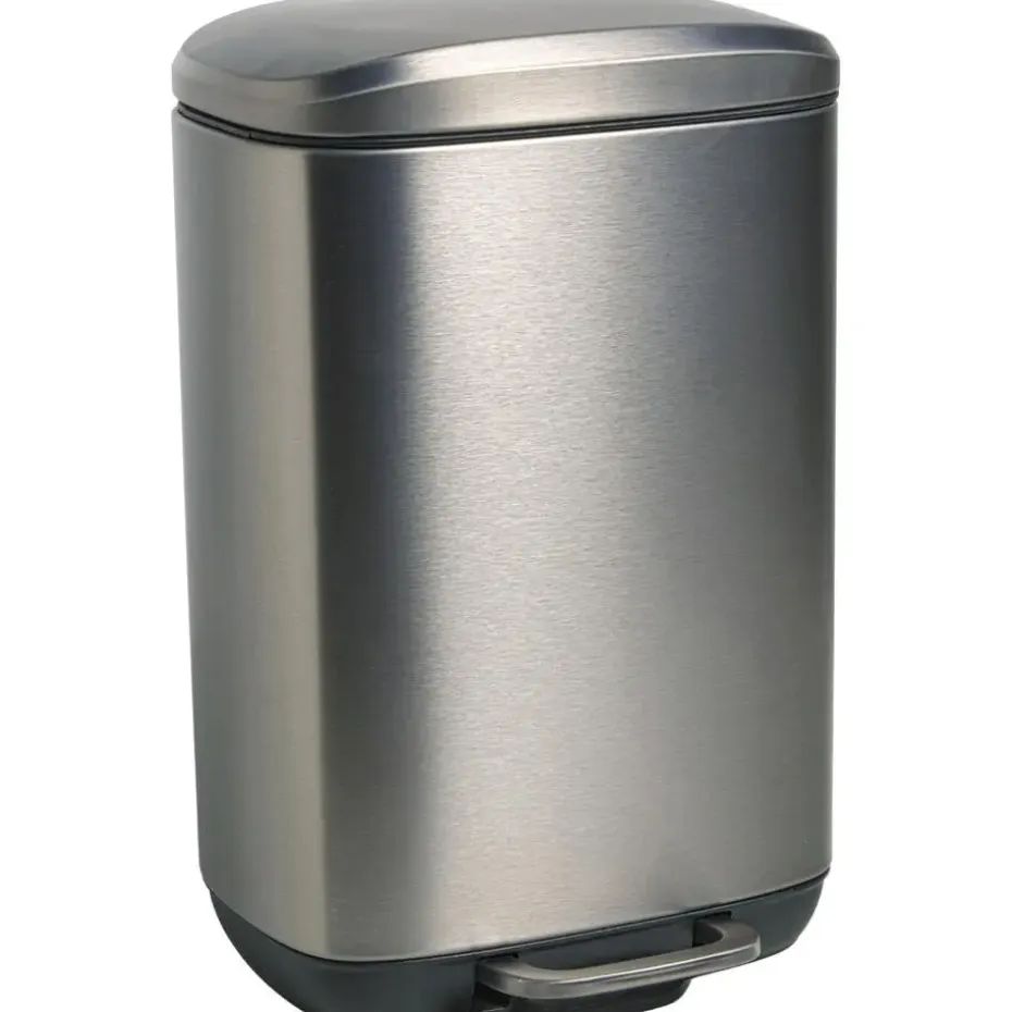 Pedaalemmer Lux 5 Liter Zilver/Antraciet