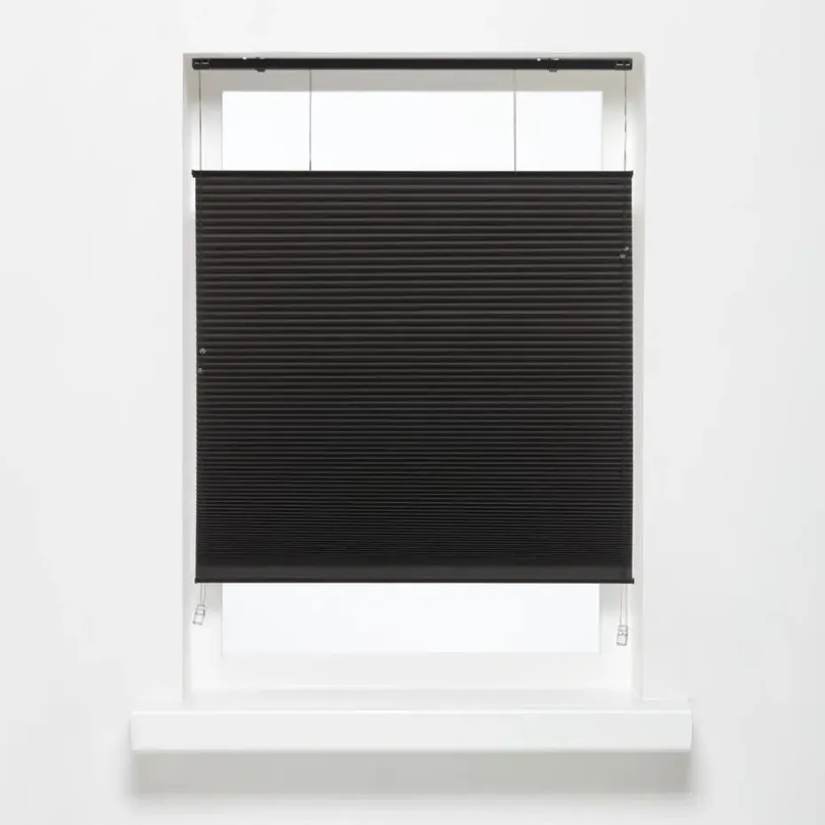 Plisségordijn Dae Zwart 140x175 cm