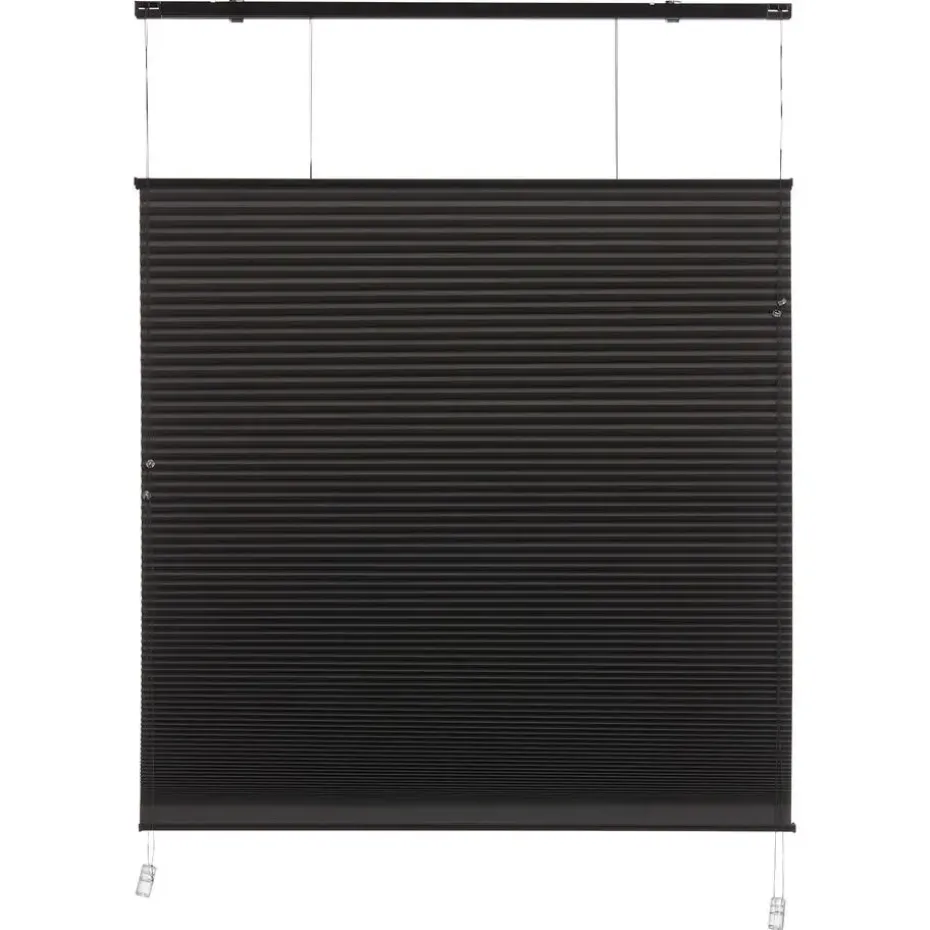 Plisségordijn Dae Zwart 140x175 cm