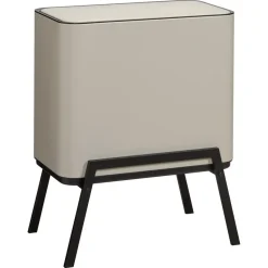 Prullenbak Op Pootjes 25+12+5 Liter Taupe