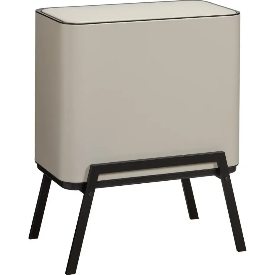 Prullenbak Op Pootjes 25+12+5 Liter Taupe