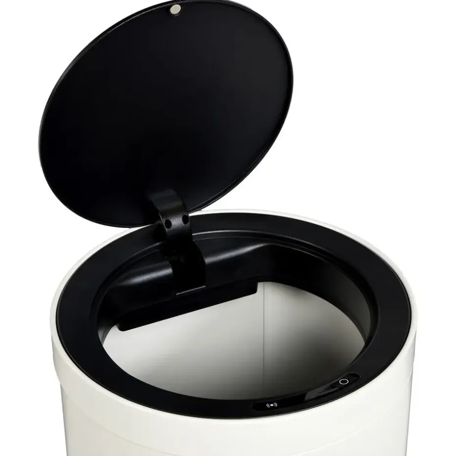 Prullenbak Sensor Rond 38 Liter Off-White