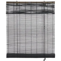 Rolgordijn Bamboe Zwart 60x160 cm