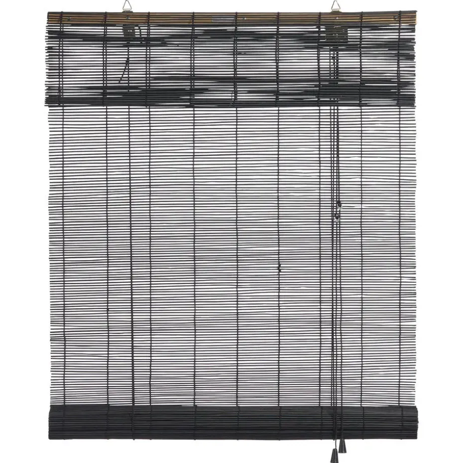 Rolgordijn Bamboe Zwart 60x160 cm