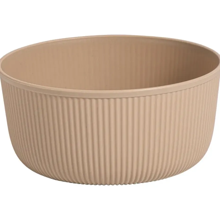Schaal Ribbel Beige