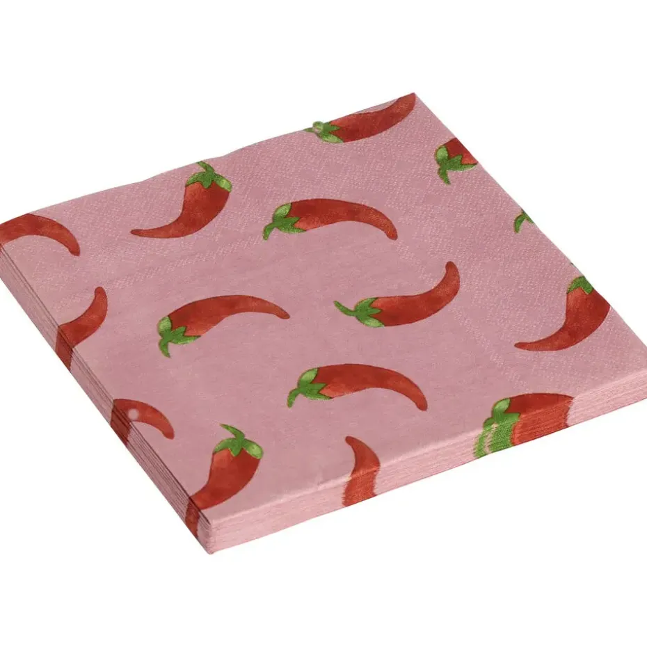 Servetten Pepertjes Roze - 20 Stuks