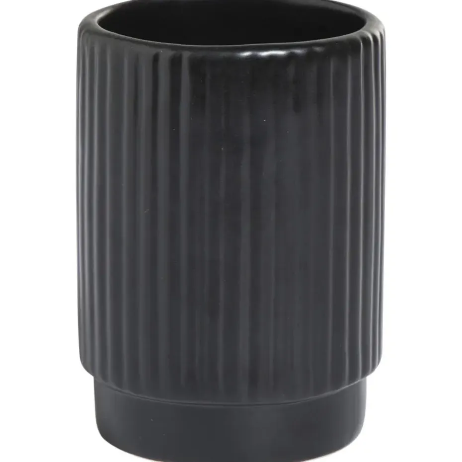 Tandenborstelhouder Ribbel Zwart