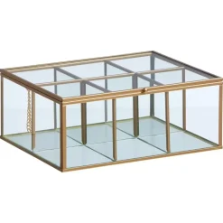 Theedoos Glas Goud