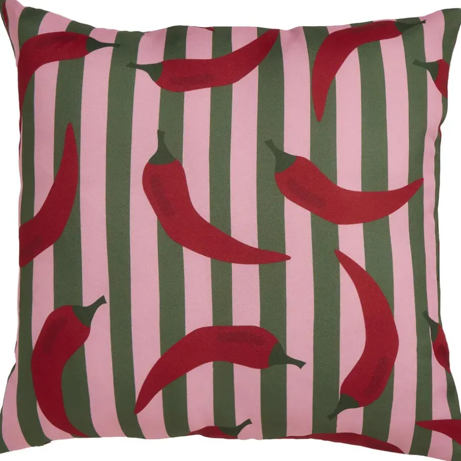 Tuinkussen Peper Groen/Rood
