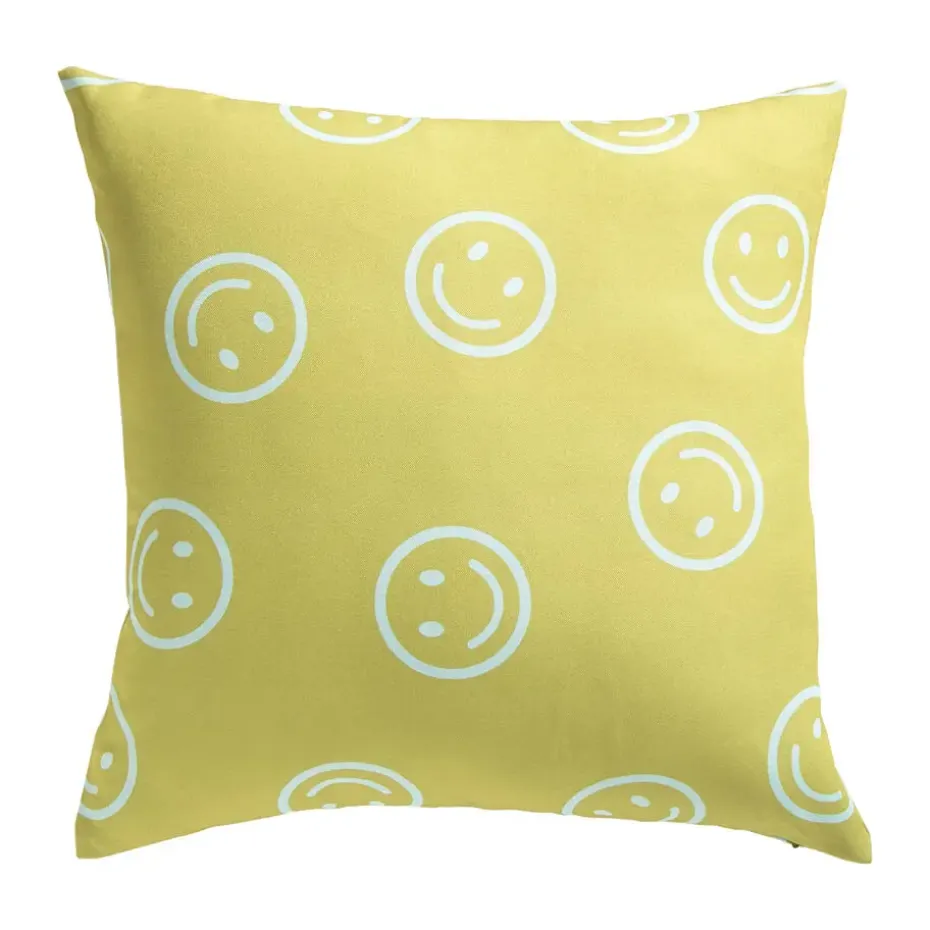 Tuinkussen Smileys Geel
