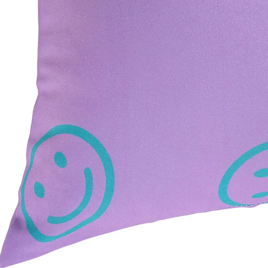 Tuinkussen Smileys Paars