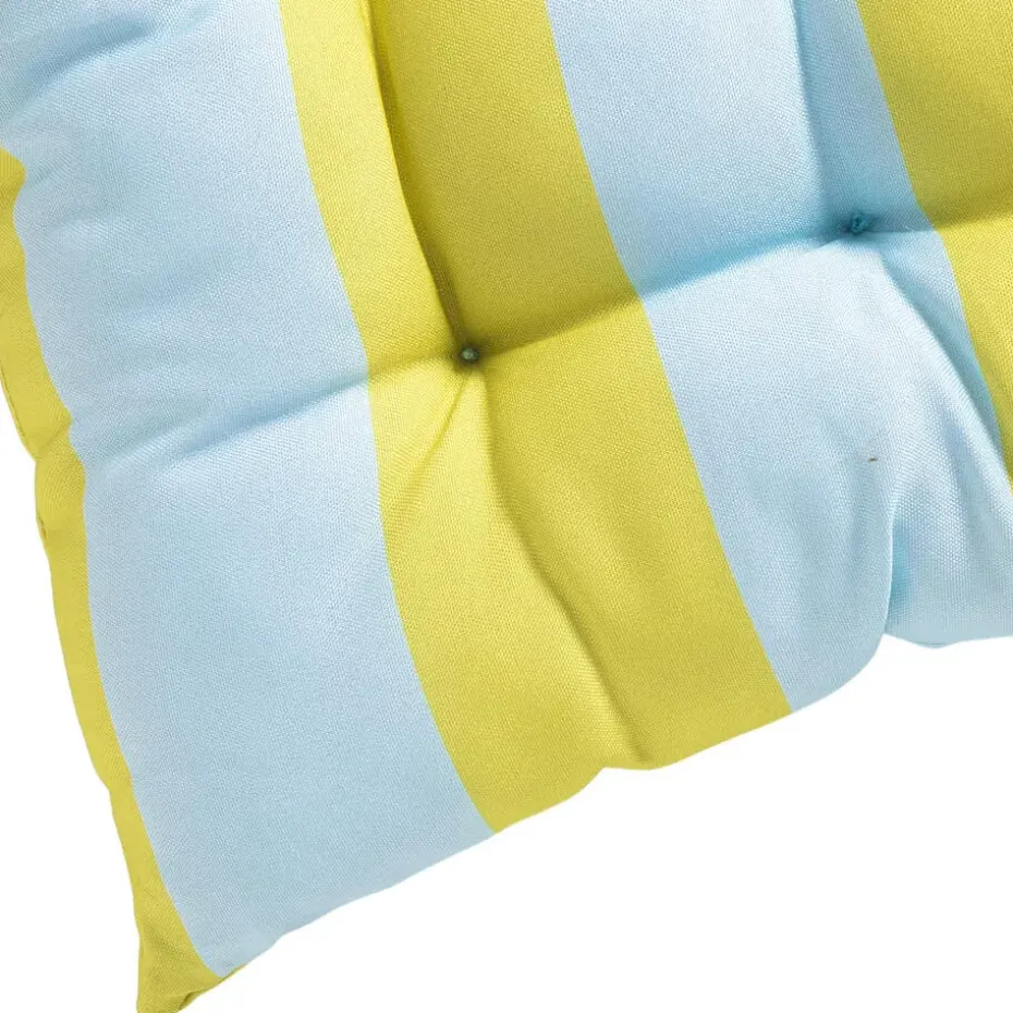 Tuinkussen Streep Geel/Blauw