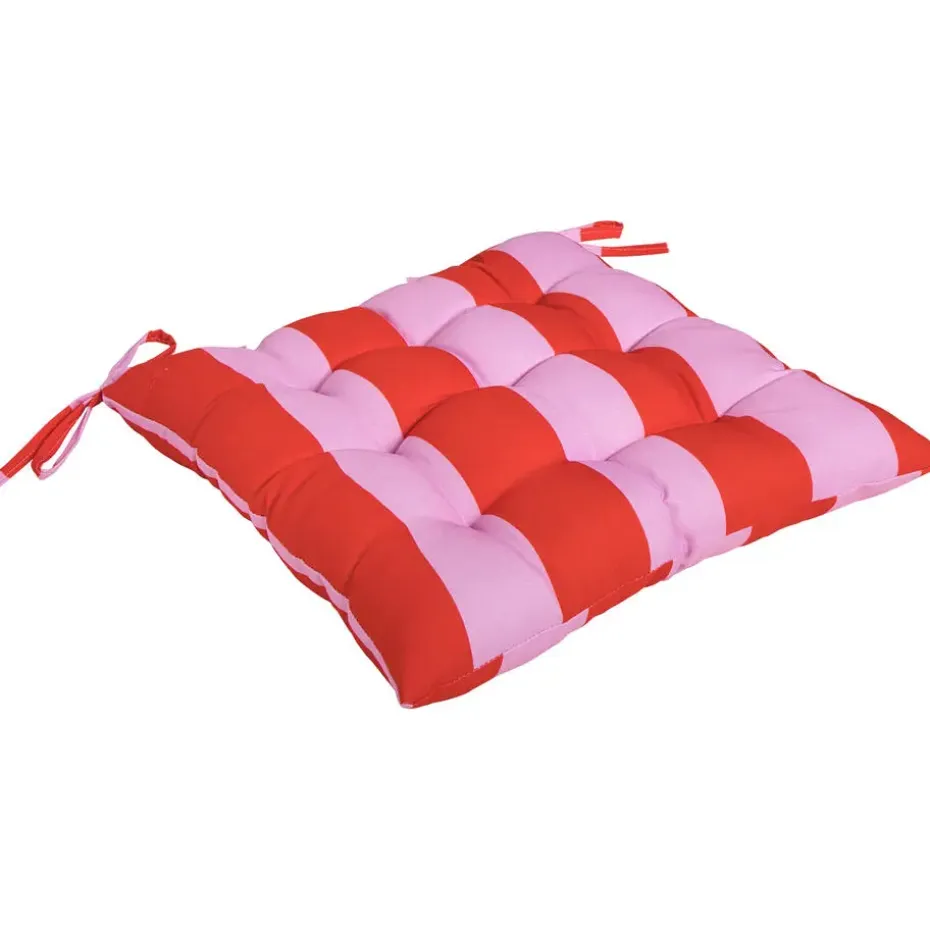 Tuinkussen Streep Rood/Roze