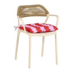 Tuinkussen Streep Rood/Roze