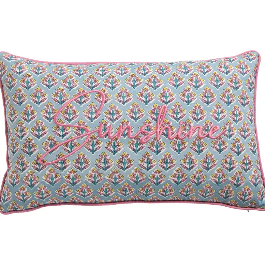 Tuinkussen Sunshine Blauw/Roze