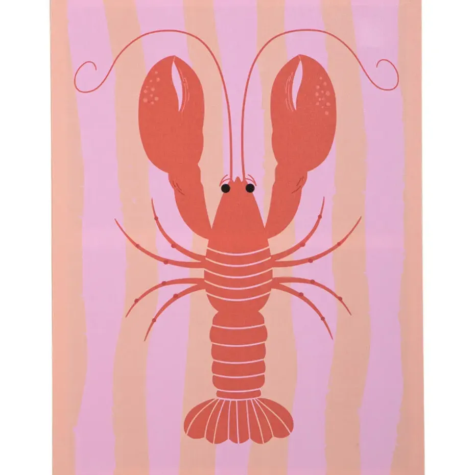 Tuinschilderij Lobster Roze 45x60 cm