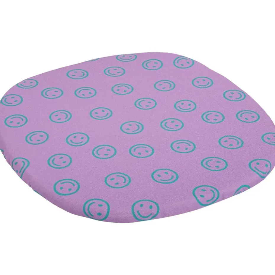 Tuinstoelkussen Webbing Smiley Paars