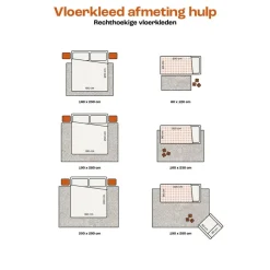 Vloerkleed Beau Greige 190x280 cm