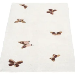 Vloerkleed Vlinder Beige