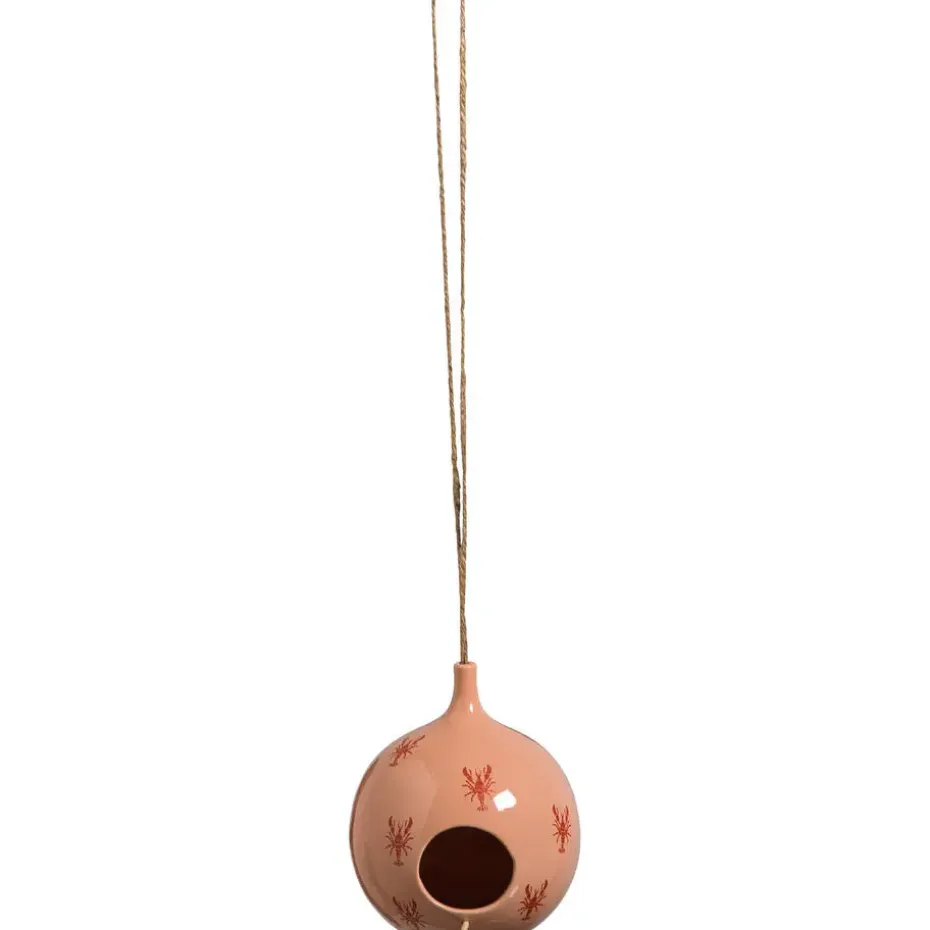 Vogelhuisje Lobster Roze/Rood