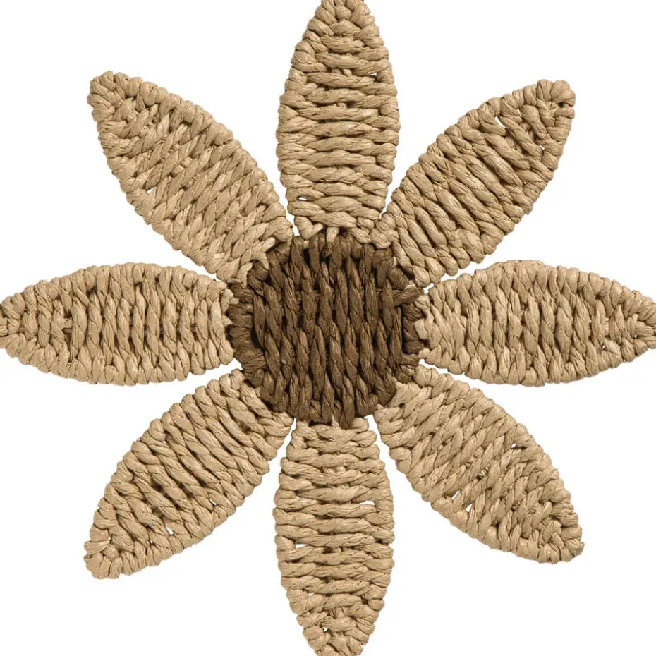 Wanddecoratie Flower Lichtbruin
