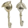 Wandhaak Fruit Goud - 2 Stuks