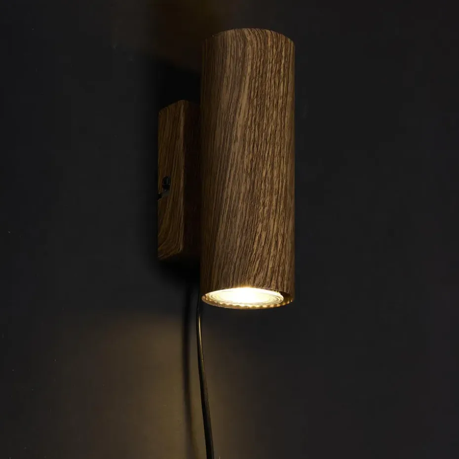 Wandlamp Melia Walnoot