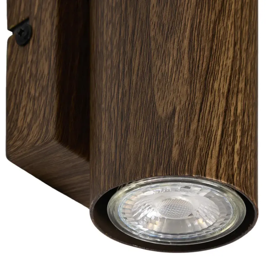 Wandlamp Melia Walnoot