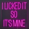 Wandlamp Neon Its Mine Roze