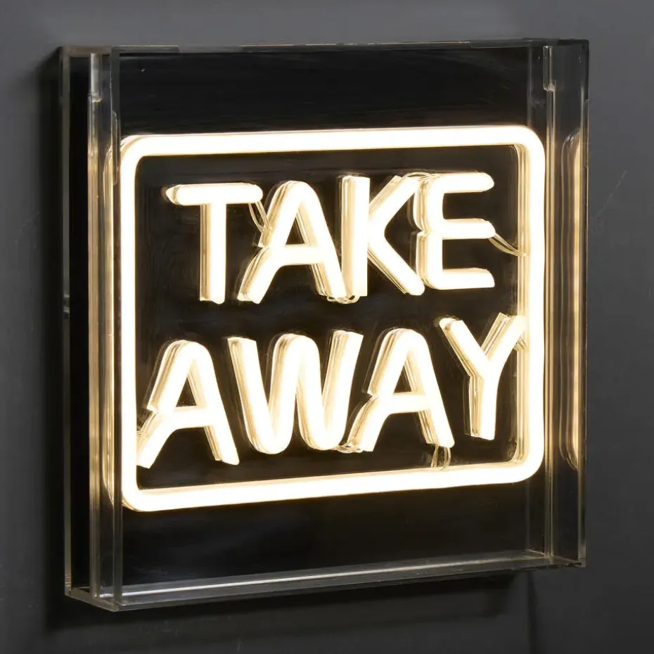 Wandlamp Neon Take Away Wit