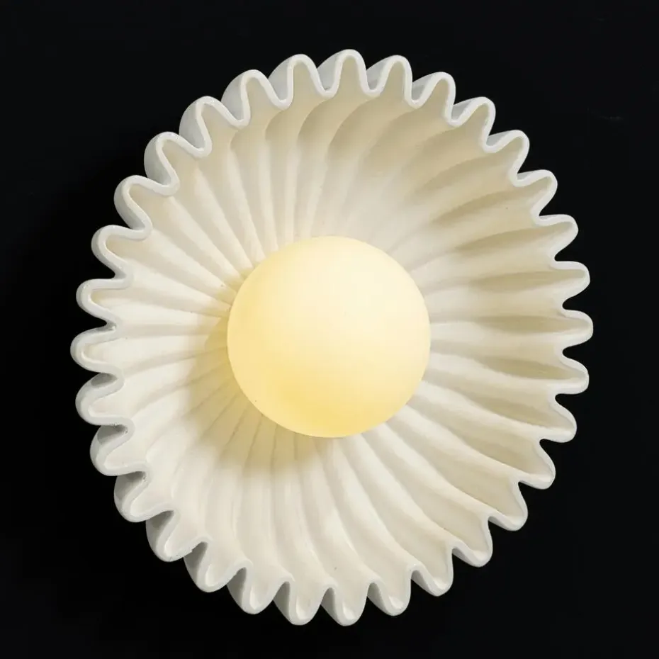 Wandlamp Wave Wit