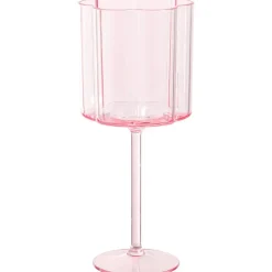 Wijnglas Bloem Roze 300ml