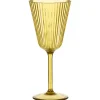 Wijnglas Ribbel Oker 250ml